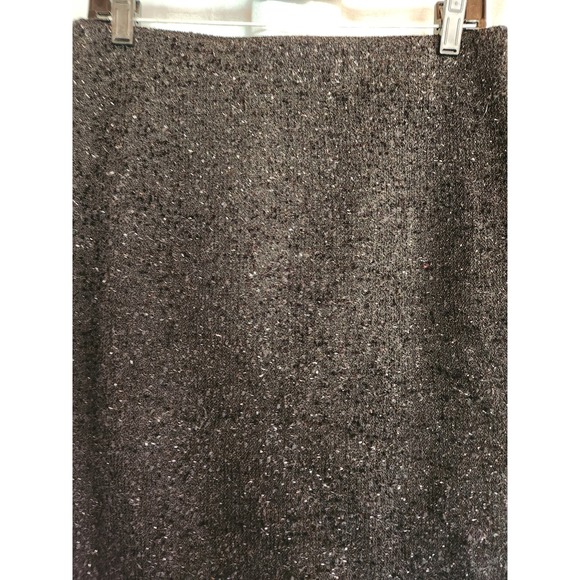 St. John Black Evening Knit Pencil Skirt 10 - Picture 3 of 5